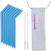 Reusable Silicone Straws -  8PCS Single Color Set