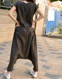 Womens Drop Crotch Jumpsuit