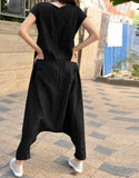Womens Drop Crotch Jumpsuit