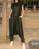 Womens Drop Crotch Jumpsuit