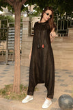 Womens Drop Crotch Jumpsuit