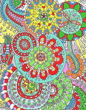 Unique Designs - Spiral Mandalas Coloring Poster