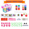 DIY Fluffy Slime Kit,Crystal Slime Making Kit 24 Color