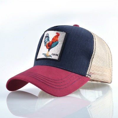Animals Embroidery Baseball Caps - Trucker Snapback Hat